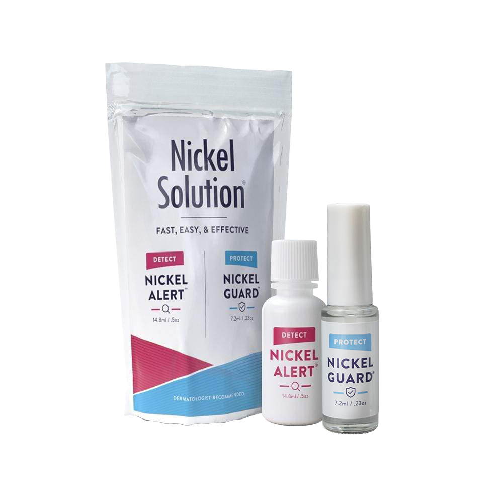 Nickel Solution, Nickel Alert test any metal, Nickel Guard provides a strong barrier