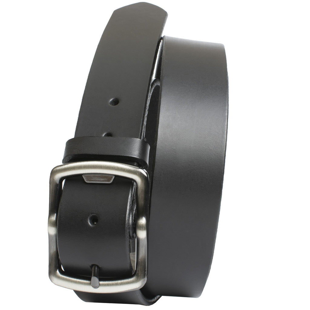 Cold Mountain Belt. Black with Gray Buckle. Unique, casual zinc alloy buckle. Gunmetal gray finish