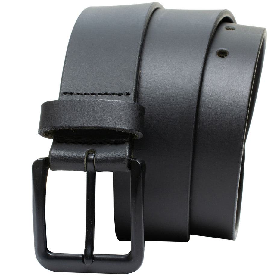 Narrow Long Belt_Black Black | anytee