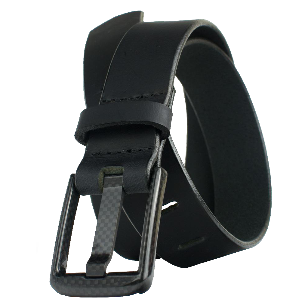 thumbnail image 2 of Carbon Fiber Wide Pin Brown Belt By Nickel Smart Please Choose... / Brown / Carbon Fiber/Leather 2 of 9