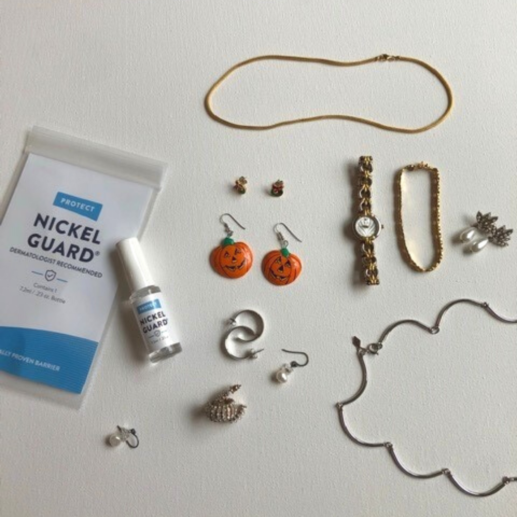 Items Nickel Guard is recommended to be used on including earrings, necklace, watch, bracelet.