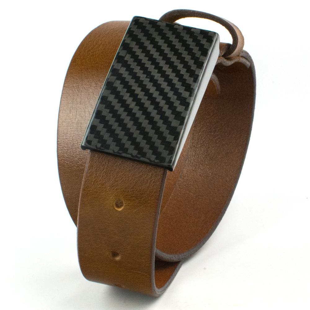 CF 2.0 Brown Belt by Nickel Smart® | tawny brown, full grain leather