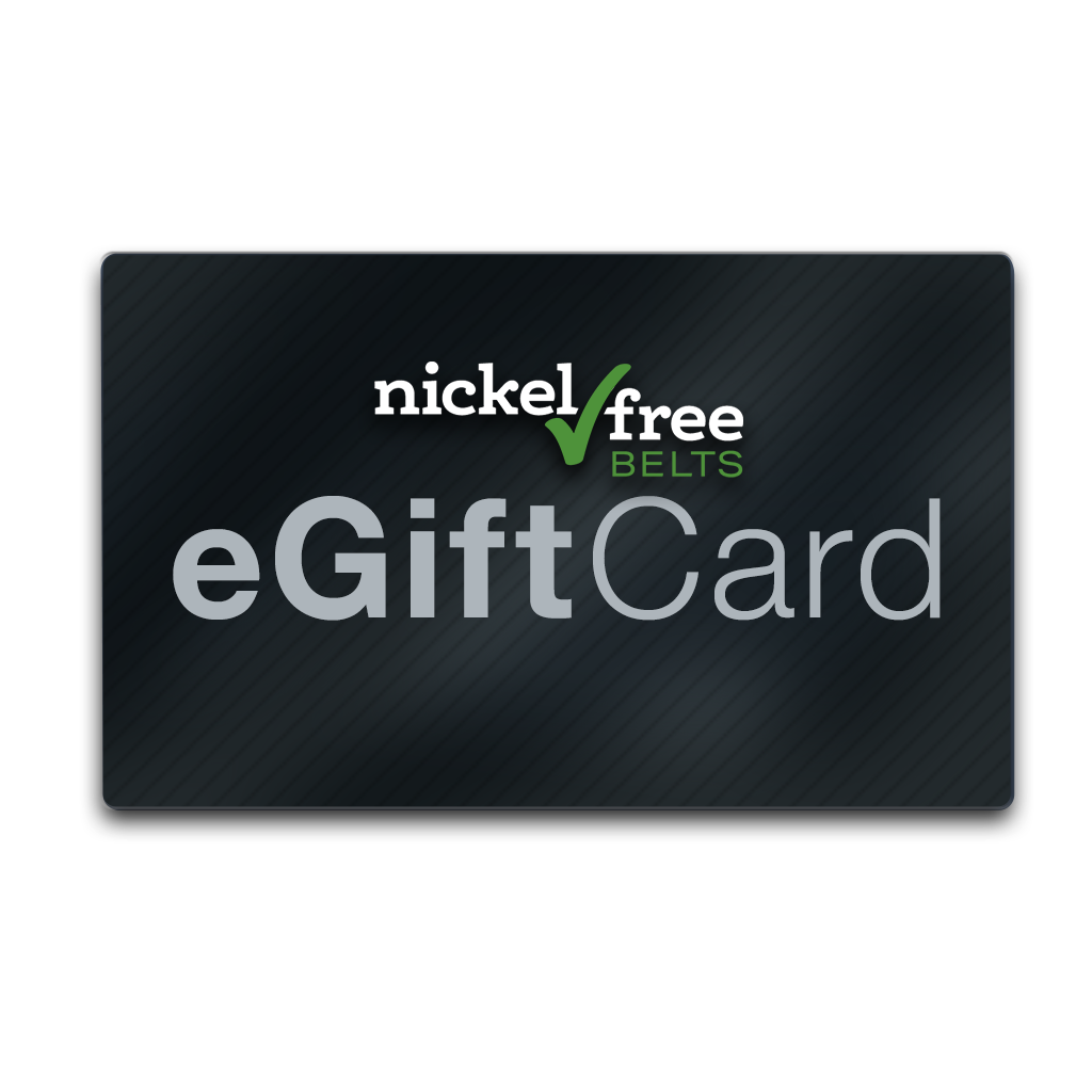 Nickel free belts e-gift card