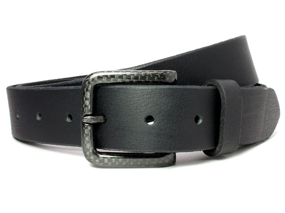 The Specialist Black Belt by Nickel Smart® | nickel free, carbon fiber, full grain leather