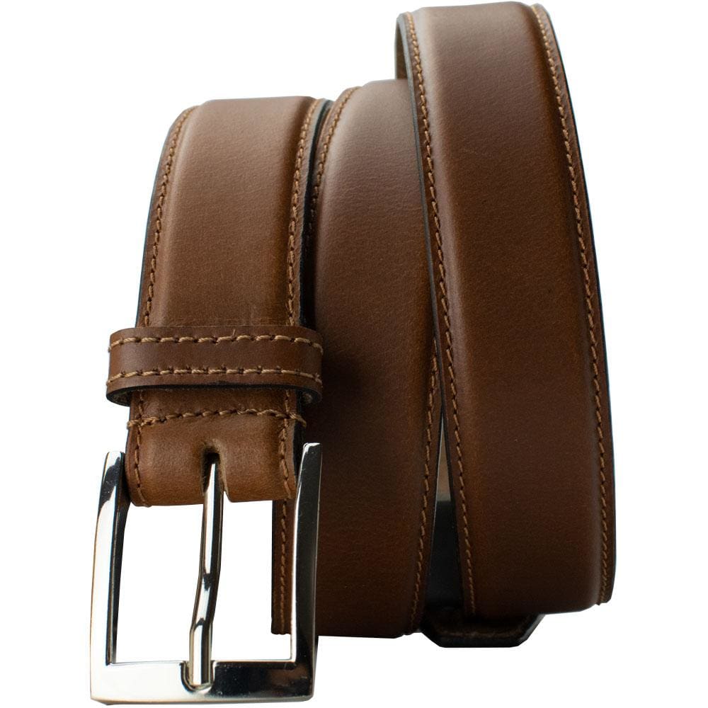 Hook-back Closure Belt Explorer Tan Full Grain Leather Belt With Nickel Free Buckle - Brown - 32 Inch Tan Leather Belt Size 38