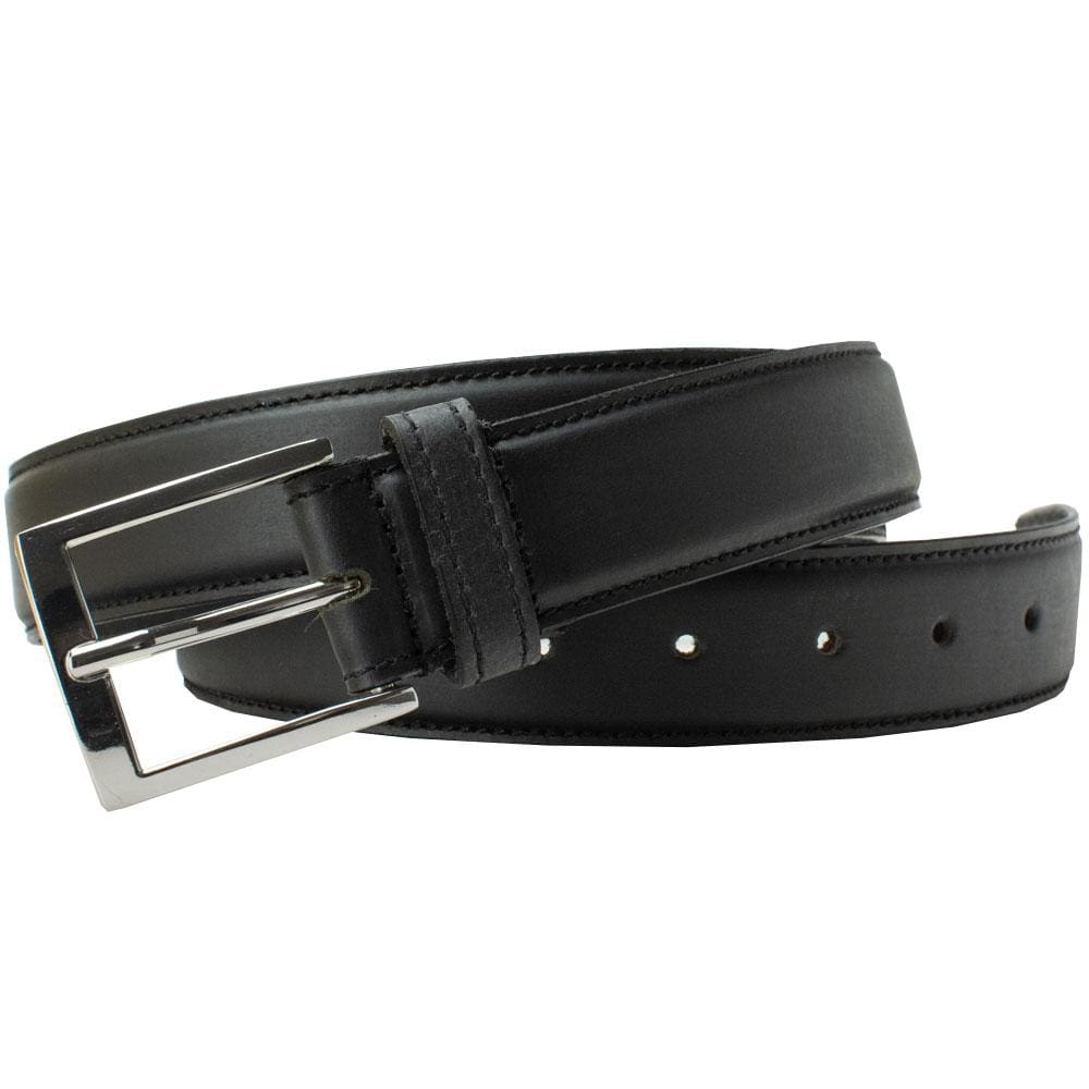 Uptown Black Dress Belt | Nickel-Free | Professional | Genuine Leather Uptown Black Dress Belt | Nickel-Free | Professional | Genuine Leather
