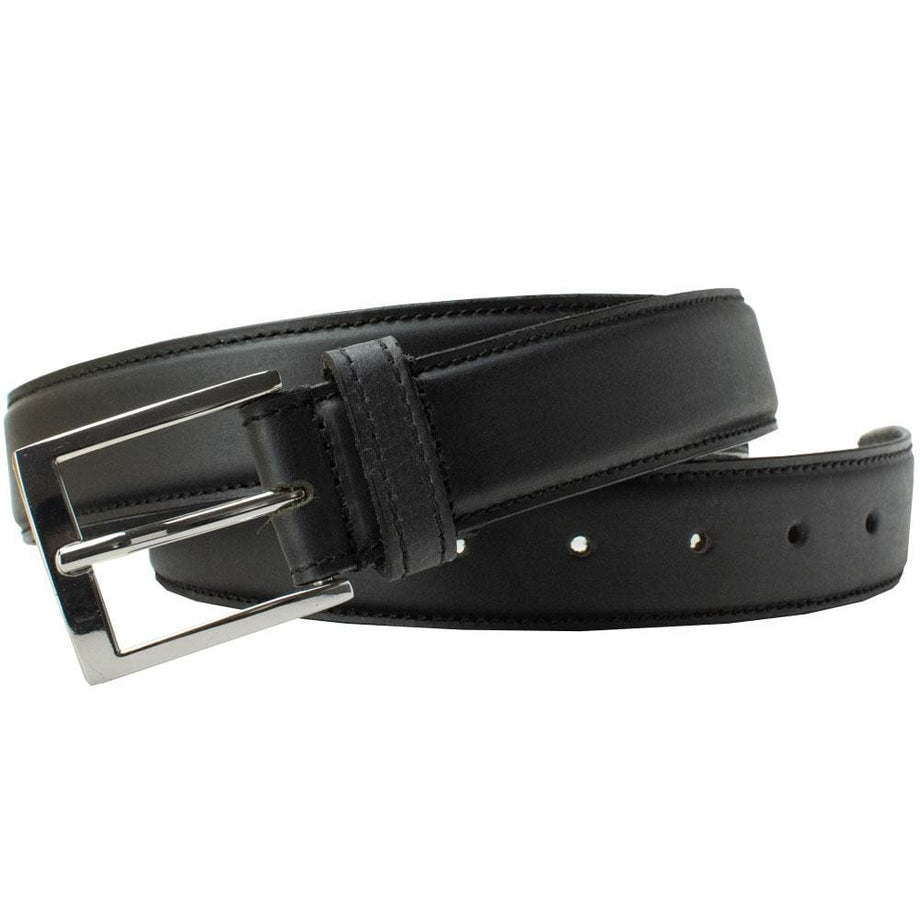 Uptown Black Dress Belt | Nickel-Free | Professional | Genuine Leather Uptown Black Dress Belt | Nickel-Free | Professional | Genuine Leather